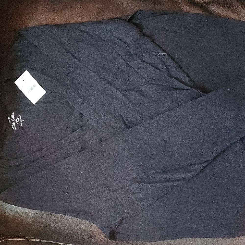 J. Crew Black Cotton Tee